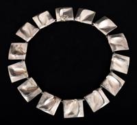 Bjorn Weckstrom Sterling Silver PLANETOID VALLEYS Vintage Estate Necklace - Sold for $2,000 on 05-06-2017 (Lot 329).jpg